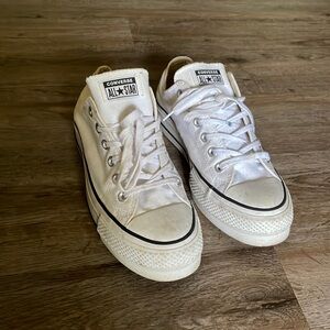 CONVERSE Chuck Taylor All Star Platform Sneaker White Black Size 9 US